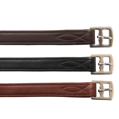 Dope Premium Calfskin Stirrup Leathers With Non Stretch Nylon Core 1 Inch Wide English Saddle Straps For Jumping And Dressage