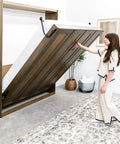 Kickass DIY Murphy Bed Kit Equipped With Heavy Duty Spring Lift Hardware Built From Commercial Grade Steel showcasing easy operation.