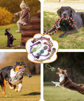 Indestructible Dog Rope Toys For Aggressive Chewers Heavy Duty Tug Of War And Chew Toys For Medium And Large Dogs Eight Pack 27.9 Inch