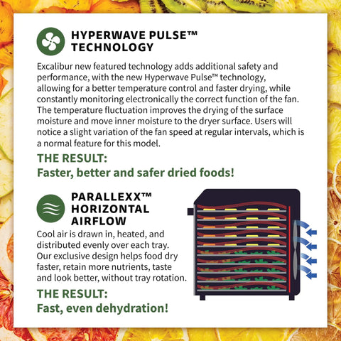 Keep It Fresh With This Top Shelf Electric Food Dehydrator Boasting Ten Rustproof Stainless Steel Trays heat distribution technology