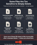 Infographic on sensitive file types and the importance of using the Data Wipe Tool For Windows That Permanently Erases Files And Wipes Drives.