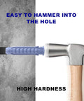 Concrete Wall Anchors For TV Mounts For Concrete Or Brick Walls, Durable Plastic 10x50mm Anchors being hammered into concrete