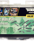 Roll Pin Value Pack With 315 Pieces And 30 SKUs Universal Fit All In One Hardware Kit case front view with reference guide