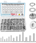 3360Pcs All In One M2 M3 M4 M5 Stainless Steel Ultra Low Flat Head Hex Socket Cap Screws Kit with hex nuts and washers