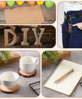 Tondiamo 76‑pc laser engraving material kit collage showing wood, PU leather, PVC, and metal samples for DIY crafts
