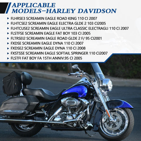 Harley Davidson motorcycle applicable models list for HD 0800 Air Filter Replacement 29442 99E