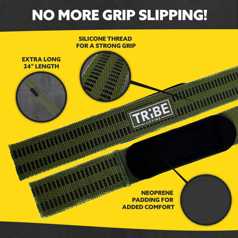 Heavy Duty Wrist Wraps And Lifting Straps For Weightlifting Men High Grip Gym Wrist Support For Bench Press And Deadlift Anti Slip Silicone Straps Improve Stability Lift Heavier Safer Sessions