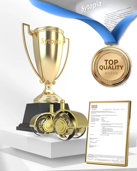 Gold trophy, top quality medal, and certificate beside Beefy 2 Inch Desk Chair Caster Wheels Quiet Smooth Rollers For Carpet And Hardwood Floors
