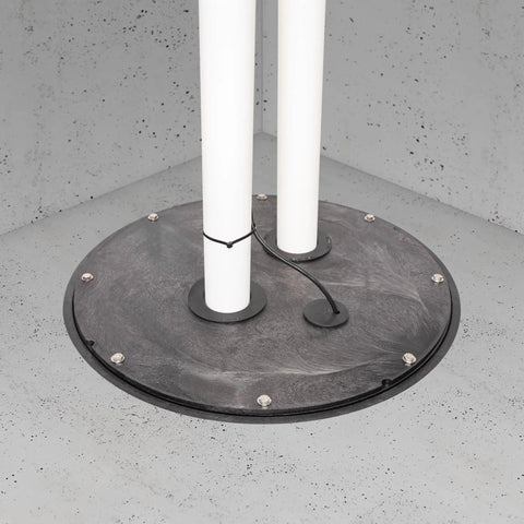 Sump Basin Cover For 18 Inch Basins, Gas Tight Odor Tight Water Tight, Structural Foam Plastic with flanges and bolts visible