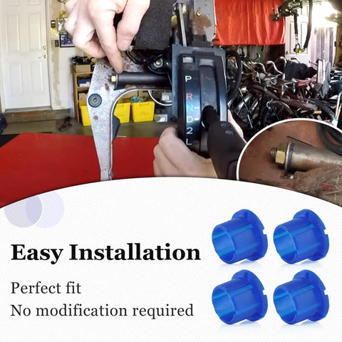 Easy installation of Set Of 4 Shift Linkage Bushings For Automatic Transmission Shifter Arm Sleeve Bushing Replace 90385 11003