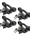 Ford F150 F250 F350 Bed Tie Down Anchors Kit, 4 Pack Replacement Tie Downs With Keys, Easy Slide In, No Tools Needed, Removable Bed Cleats