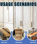 Woodworking projects: cabinets, stool, and table made with M6 Hardware Kit With 42 Hex Socket Bolts Across Seven Lengths