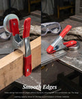 Two Pack Heavy Duty Magnetic Spring Clamps With Solid Magnet Base For Woodworking, Craft, And Workshop Use, Multi Purpose Metal Clamps, Non Slip PVC Handles, Strong Magnetic Grip, Direct Metal Surface Attachment on wood and steel