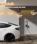 Drop The Standard 120 V Wall Adapter Right Into Your Tesla Gen Two Three Mobile Connector For Easy Home Charging On Model Three Y S X Road Trips With Zero Fuss Today, Tesla charging with NEMA 5-15 plug.