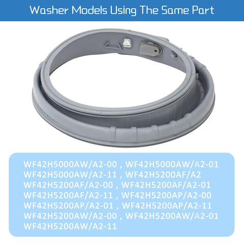Washer Door Boot Seal Replacement DC97-18094B Fits Samsung Front Load Washers WF42H5200AF A2 00 durable gasket