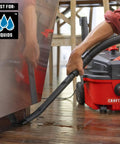 Industrial Grade Flexible Crevice Tool Wet Dry Vac Attachment Kit for Tight Spaces and Car Interior Cleaning in use on floor