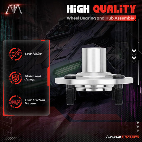 Front Wheel Hub Assembly Driver And Passenger Side For Honda Civic 1992-2000 Dx Cx Lx Gx And 1996-2000 Civic Hx Plus 1993-1997 Del Sol Si S Bearing Hub Replacement