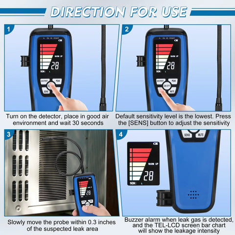 Slick Handheld Freon Leak Detector Goes Hard On Auto And Home Ac With Rechargeable Battery Finds R134a R12 R22 R410a Leaks Fast Tight Build That Does The Heavy Lifting And Saves You Serious Cash Without Any Nonsense