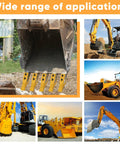 Five Set Trenching Bucket Teeth Kit For Skid Steer Backhoe Bolt On Teeth with various excavator and loader applications