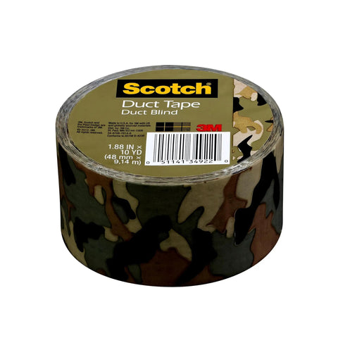 Camo Duct Tape Roll 1.88 Inch Wide By 10 Yards For DIY Crafts And Mess Free Projects Heavy Duty Labeling And Fashion No Sew Creations Ideal For Modeling And Organization