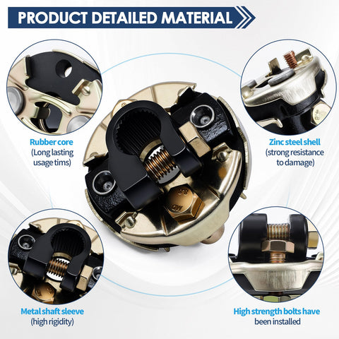 205 Steering Coupling Adaptation For Three Quarter Inch 26 Spline Input Shaft And Two And Three Quarter Inch Outer Diameter Beefed Up Heavy Duty Steering Coupling Assembly With Precise Fit For 200 201 202 Style Drivetrains Durable And Easy Install