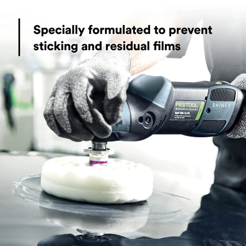 Pro Grade High Performance Rubbing Compound For Clearcoats That Wipe Out Fine Scratches Without Sticking Or Leaving Residue, Great For Newer Paint Finishes, Smooth Handling, One Gallon, applied with buffer