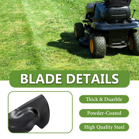 Ultra High Lift Bagging Blade Set For 54 Inch Zero Turn Mowers Heavy Duty Replacement 74205086 CMXGZAM110194 installed