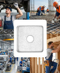 Grab You 30 Pack Of Heavy Duty Galvanized Square Washers With A Bold Silver Finish designed for major construction and industrial gear.