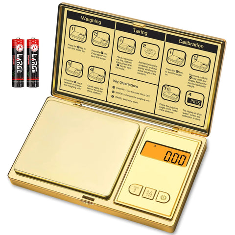 Portable Digital Pocket Scale 300g Capacity With 0.01g Accuracy For Jewelry Coins Powder And Gold Grams And Ounces LCD Display open