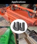 Three Eighths Inch Weld On Grab Hooks Four Pack Heavy Duty Clevis Hooks G70 for Tractor and Loader Bucket Applications