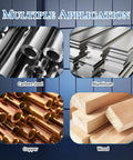 Multiple materials for 7 Piece Center Drill Set With 60 Degree Countersink Bits in M2 Pro Grade High Speed Steel usage