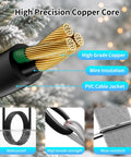 Heavy Duty 25 Ft Outdoor Extension Cord Built Like A Beast With Three Evenly Spaced Weatherproof Outlets showing high precision copper core.