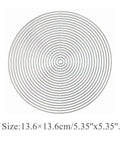 21 Piece Nesting Round Frame Metal Die Cuts Set With Circle Frame Tags for Scrapbooking 13.6 cm size, carbon steel material