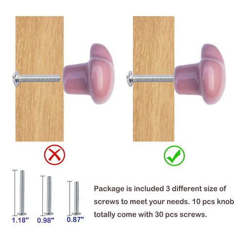 Colorful Ceramic Heart Drawer Knobs Set With Three Screw Sizes Cute Heart Cabinet Handles for Dresser Closet Wardrobe Kitchen