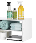 Stackable 28 Inch Extra Wide Two Shelf Wooden Shoe Organizer Rack For Closets And Hallways used for bathroom essentials storage
