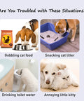 Heavy Duty Adjustable Pet Door Strap And Latch Keeps The Pups Outta The Litter Box While Letting Cats Step Right Inside For Meals