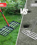 Lawn Leveling Rake With 78 Inch Adjustable Steel Handle And 30x10 Ground Plate For Yard Grass Soil Dirt Or Golf Course Turf