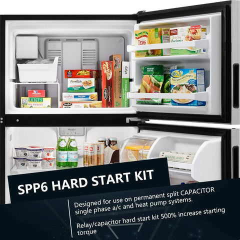 Beef Up Your AC With Hard Start Capacitor Replacement Kit For Air Conditioners 115 To 288 VAC Boosts Starting Torque Up To 500 Percent.
