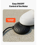 Air powered foot switch for Reliable Heavy Duty Electric Sewer Snake Auger; easy ON/OFF control for motor operation.
