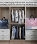25 Gallon Clear Storage Bags With Zipper And Handles For Closet Organization And Underbed Storage of Clothes in closet