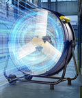 Beast Mode Ready 30 Inch Industrial Drum Fan delivers 14000 CFM high velocity cooling with a 550W heavy duty motor in warehouse