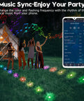RGB Pathway Lights 42 Ft With USB Charging Waterproof Yard Garden Walkway Lights Smart App Control And Remote Music Sync Timing