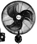 18 Inch Wall Mount Oscillating Fan With Aluminum Blades, High Velocity Airflow Up To 4592 CFM, 3 Speed Settings
