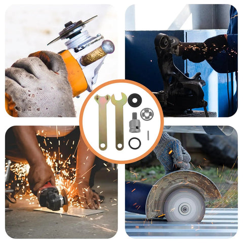 Heavy Duty Electric Drill Adapter Angle Conversion Kit Real Deal Nut Wrench For Grinding Bolt Work Compatible With Major Brand Power Tools Easily Essential Gear For DIY Pros Who Want To Crush Projects Without Stress Or Spending Crazy Money At All, metal angle grinder kit