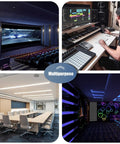 100 Pack Soundproof Foam Panels For Walls, 12x12 Inch Acoustic Tile To Ditch Reverb and Knock Out Unwanted Noise For Your Home Studio, Office Or Gaming Setup Quick Peel Install in a multipurpose environment.