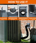 Tough As Nails Hvac Wall Penetration Cover And 3 Layer Insulated Line Set Sleeve Kit installation guide showing step-by-step assembly instructions.