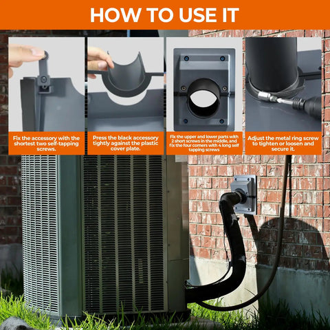 Tough As Nails Hvac Wall Penetration Cover And 3 Layer Insulated Line Set Sleeve Kit installation guide showing step-by-step assembly instructions.