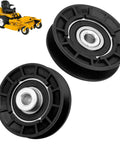 Two Pack V Idler Pulley Drive Assembly Kit For Grasshopper 718 720 721D Mowers Beefed Up Heavy Duty Replacement Drive System With Durable Bearings And Easy Install black idler pulleys