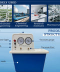 Circulating Water Vacuum Pump 110V Laboratory Vacuum Pump With Dual Gauge 15L Capacity For Vacuum Filtration And Evaporation