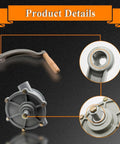 Rotary Hand Oil Transfer Pump For Gas Caddies And Drums Aluminum 10 To 55 Gallon Fuel Pump With 1.25 Inch Outlet Two Way Siphon And Dispense For Gas Diesel And Light To Medium Viscosity Oils, product details view